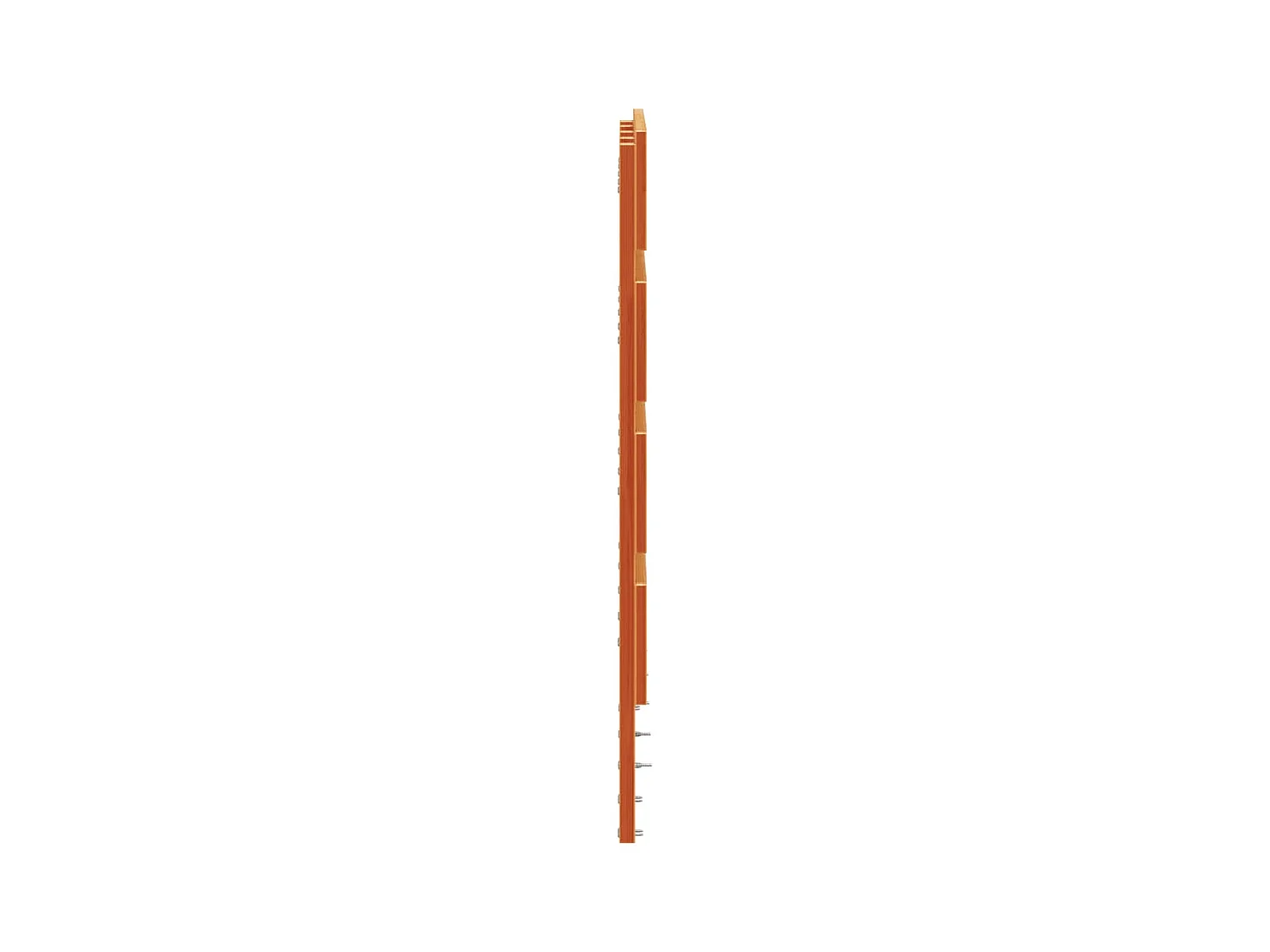 Tête de lit cire marron 120 cm bois massif de pin QED77066