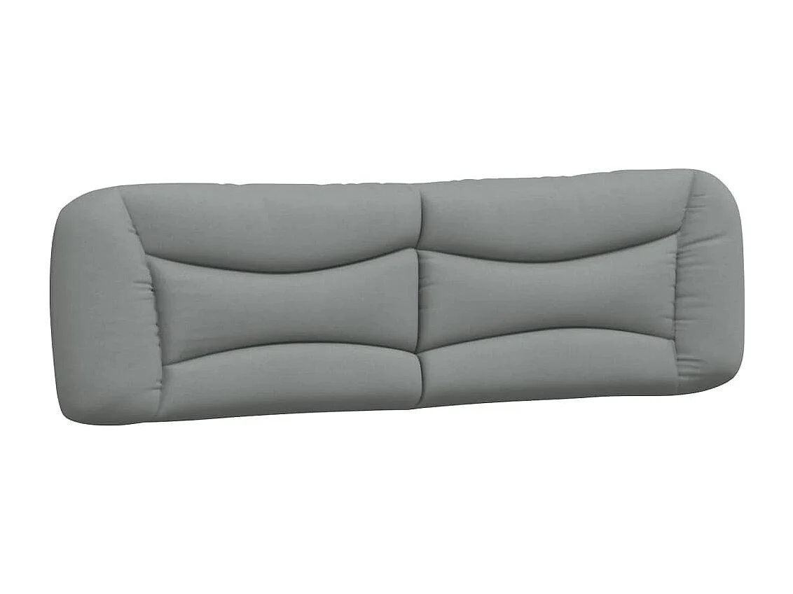 Tête de lit-Coussin gris clair 180 cm tissu QED95646