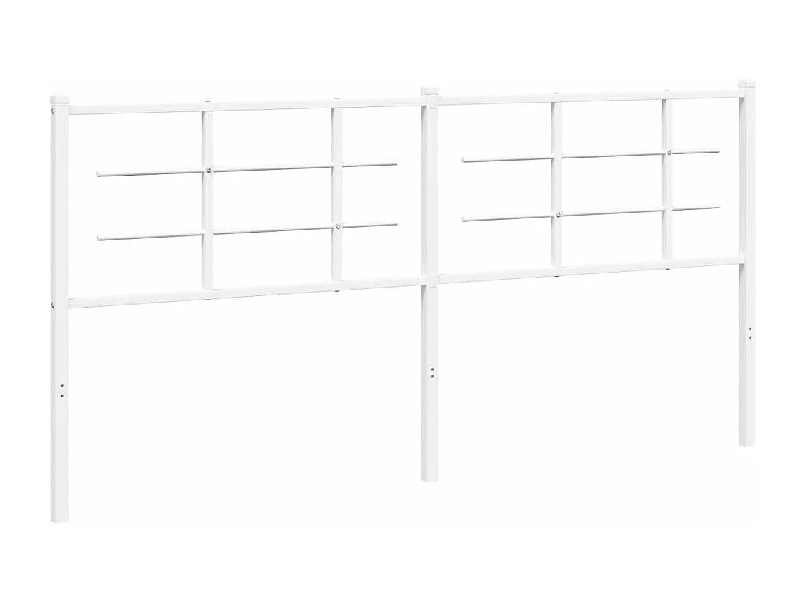 Tête de lit métal blanc 180 cm QED75246