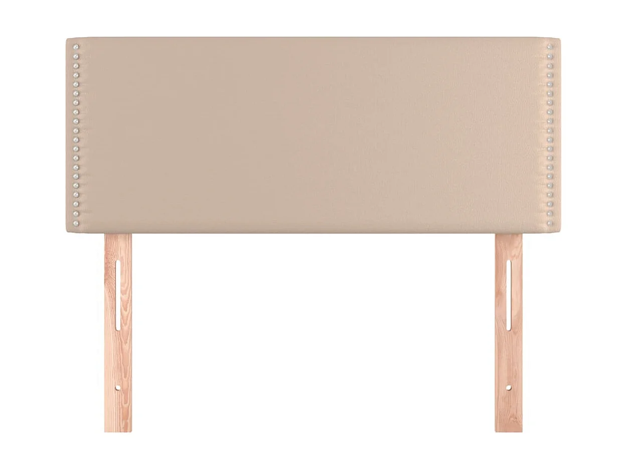 Cabeceira de cama couro artificial 80x5x78/88 cm cappuccino PT357029