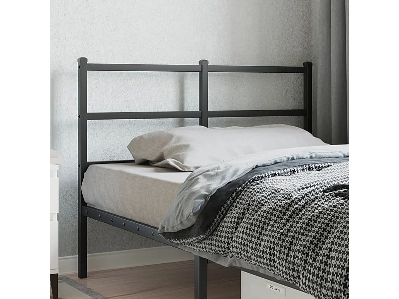 Testiera | Testata del letto in Metallo Nero 120 cm