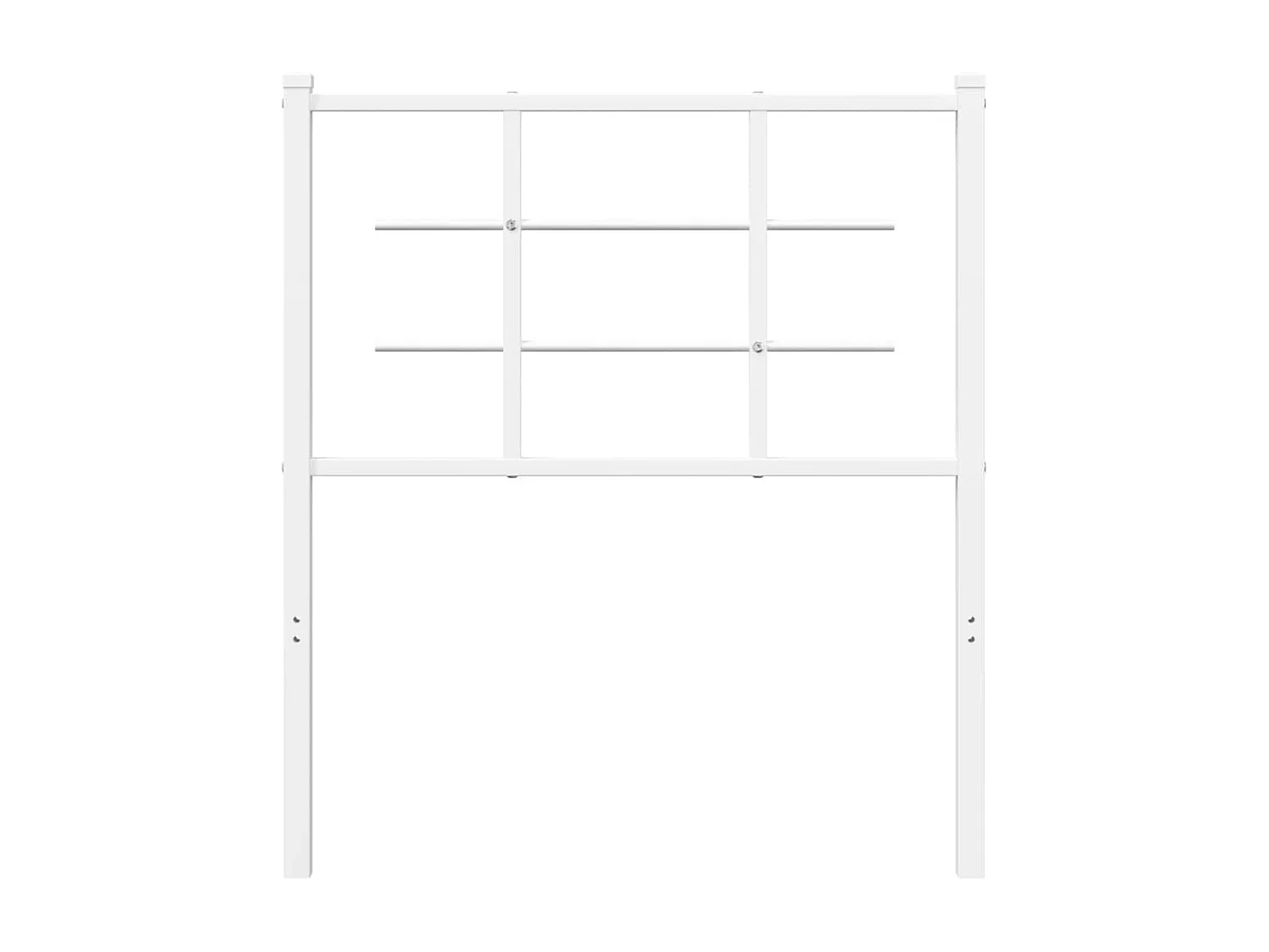 Cabeceira de cama 75 cm metal branco PT365663