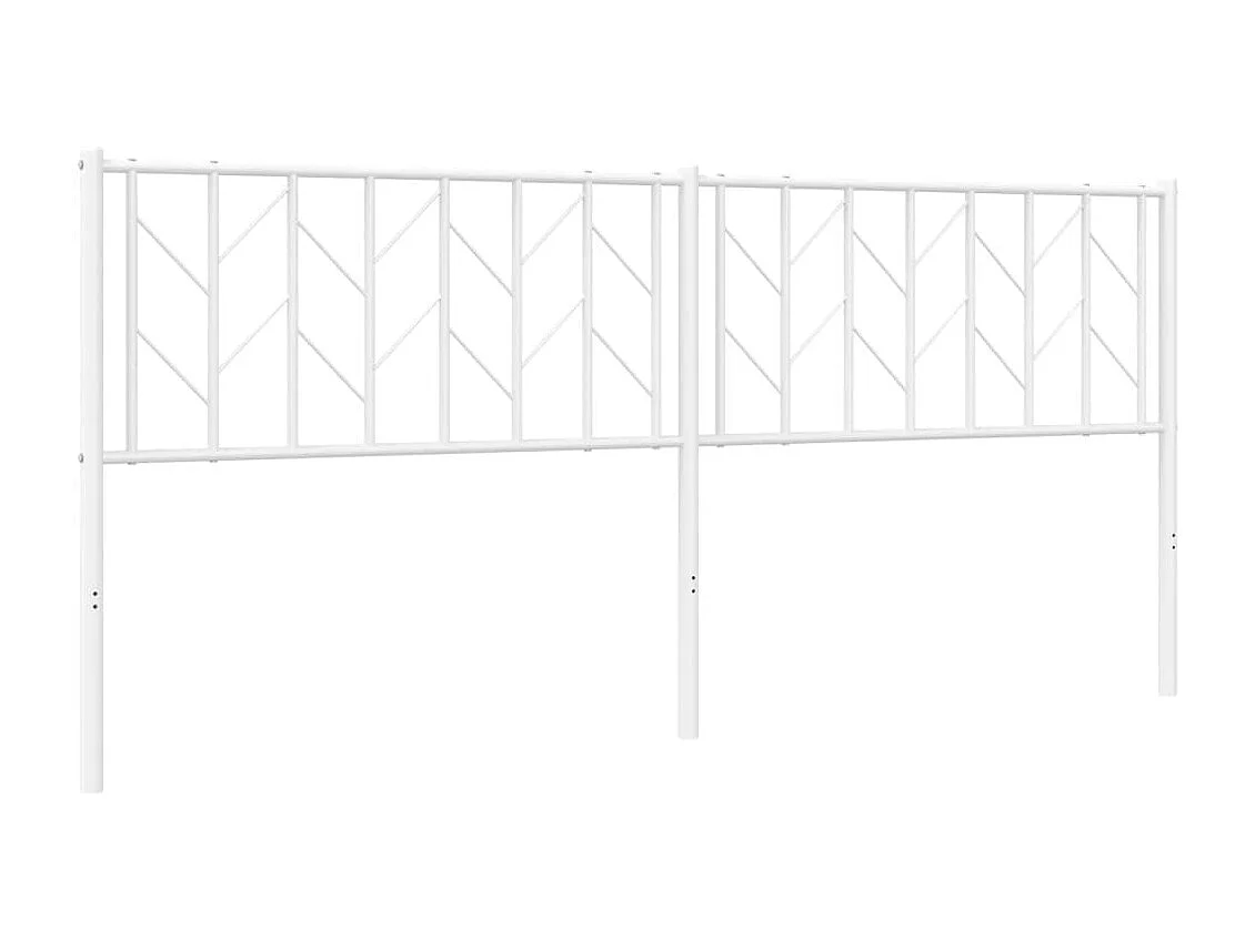 Hoofdbord 193 cm metaal wit NL920157