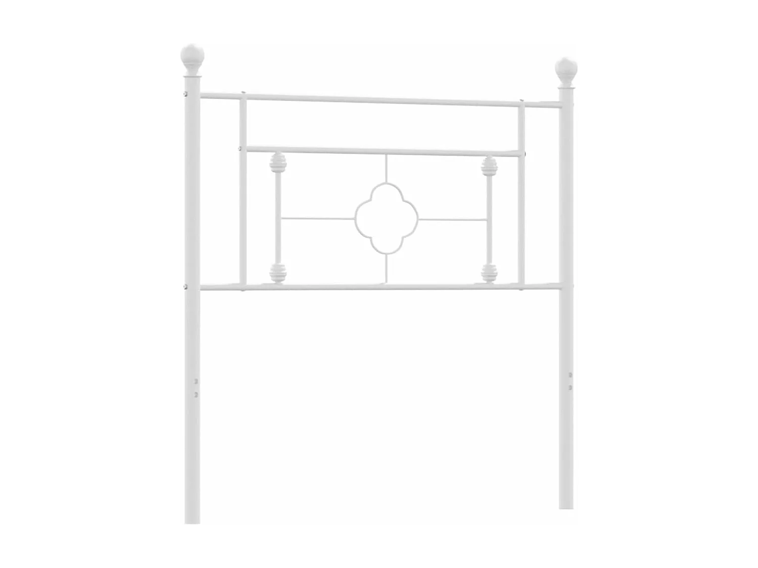 Hoofdbord 100 cm metaal wit NL383429
