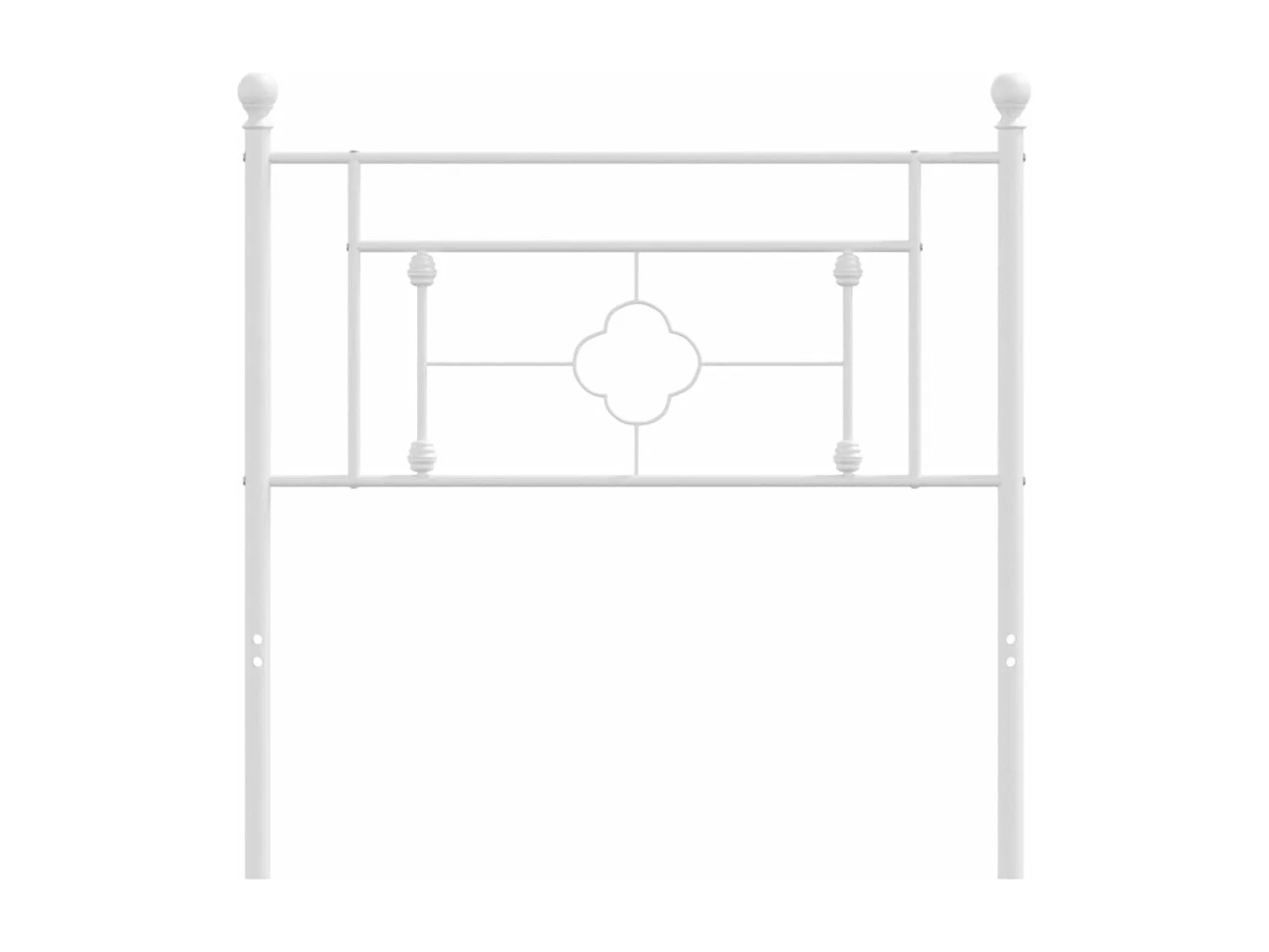 Hoofdbord 100 cm metaal wit NL383429