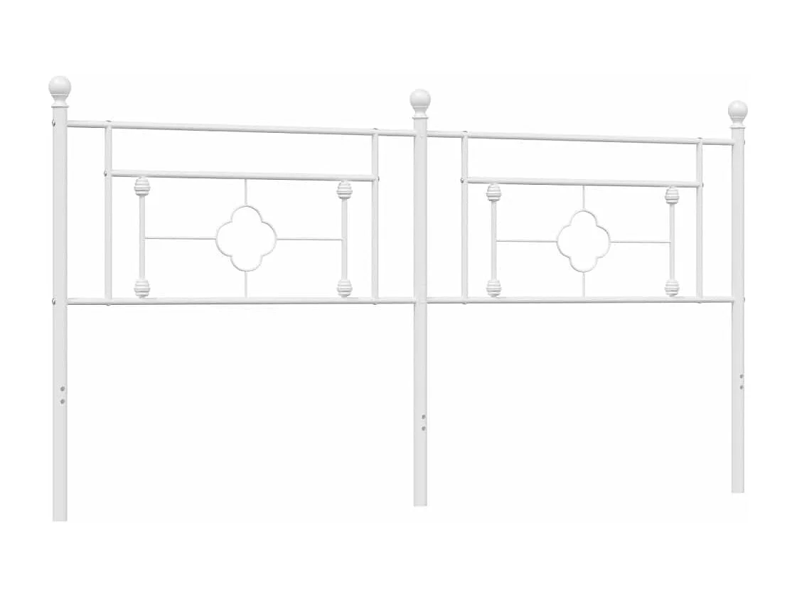 Tête de lit métal blanc 180 cm QED57857
