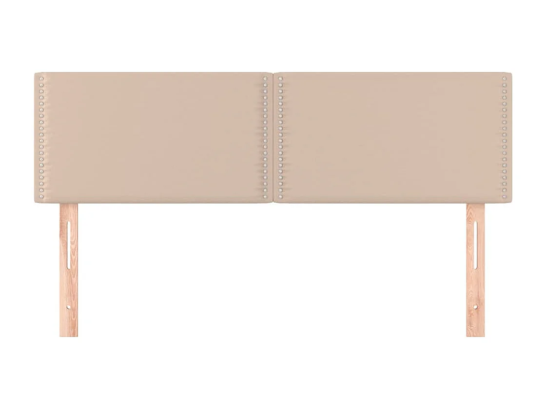 Têtes de lit 2 pcs Cappuccino 72x5x78/88 cm Similicuir QED16933