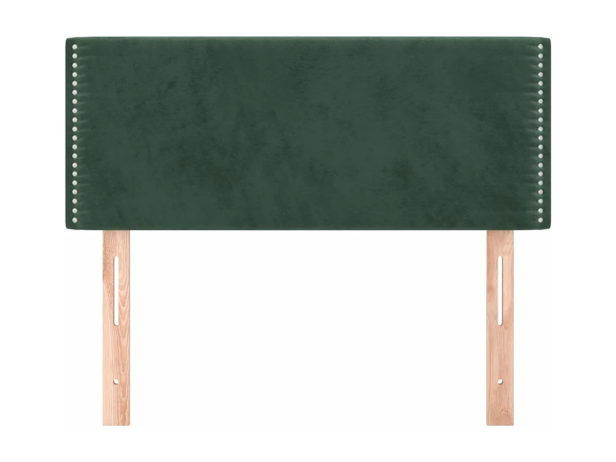 Tête de lit Vert foncé 90x5x78/88 cm Velours QED26994