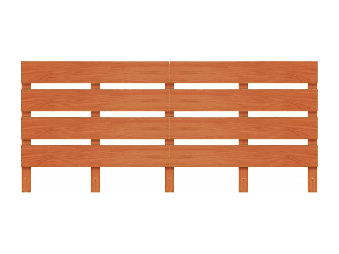 Tête de lit cire marron 135 cm bois massif de pin QED37386