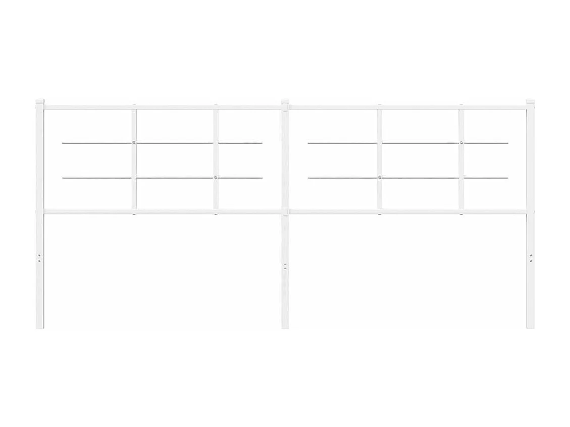 Tête de lit métal blanc 200 cm QED93070