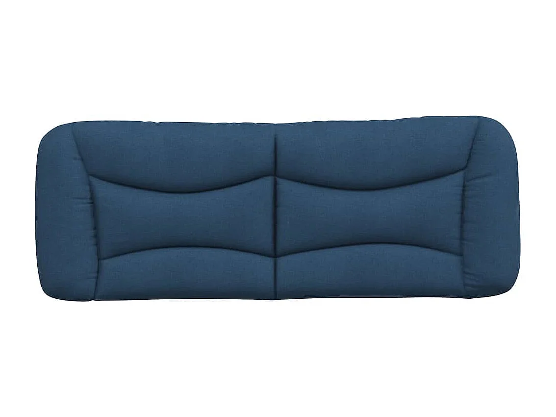 Tête de lit-Coussin bleu 140 cm tissu QED59343