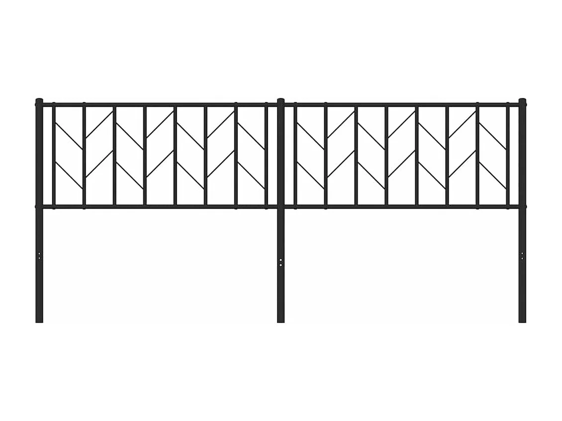 Cabecero de metal negro 193 cm ES48053
