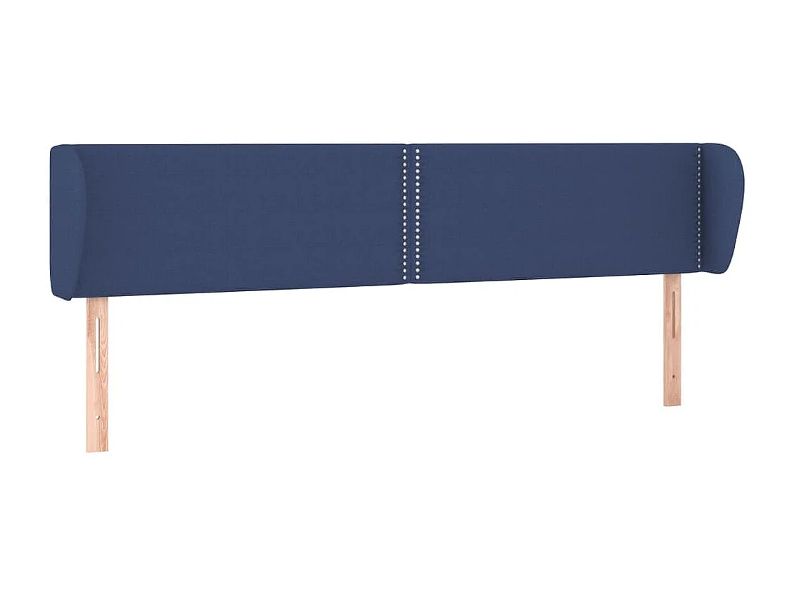 Hoofdbord met randen 183x23x78/88 cm stof blauw NL680766