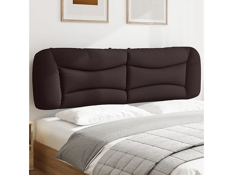 Testata del letto | Cuscino Testiera Marrone Scuro 180 cm in Tessuto