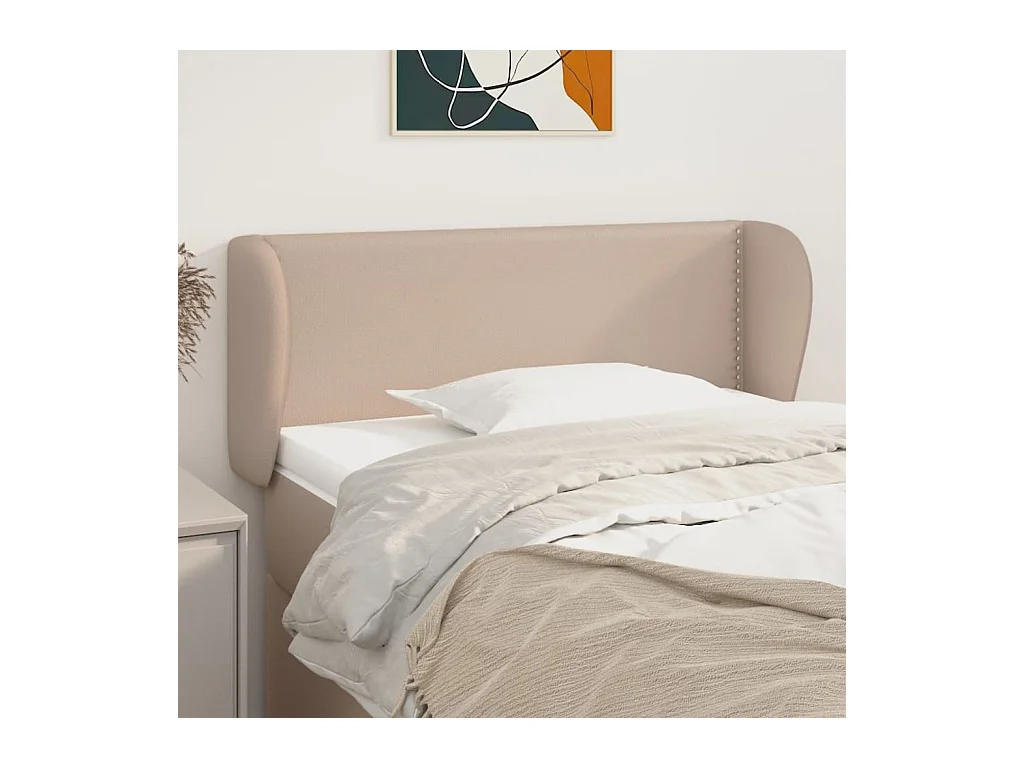 Tête de lit avec oreilles Cappuccino 83x23x78/88 cm Similicuir QED97638