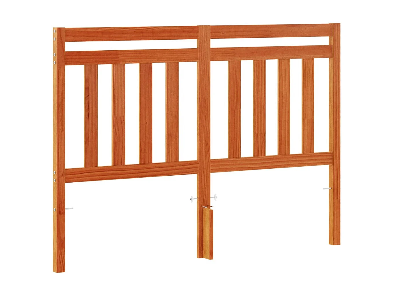 Tête de lit cire marron 135 cm bois massif de pin QED88537