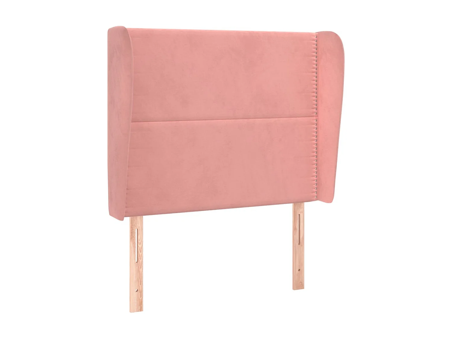 Tête de lit avec oreilles Rose 83x23x118/128 cm Velours QED28752