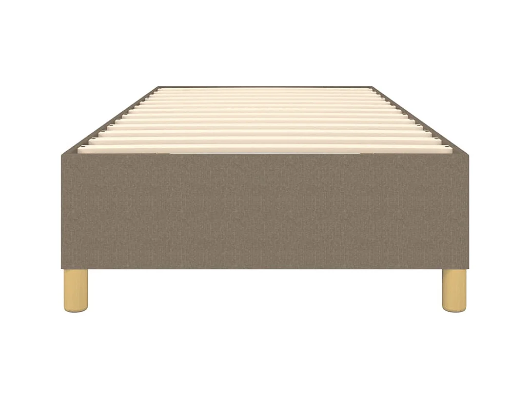 Cama - 80x200 cm de tela gris taupe cm ES15933