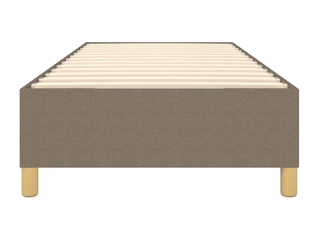 Cama em tecido 80x200 cm cinzento-acastanhado PT909646