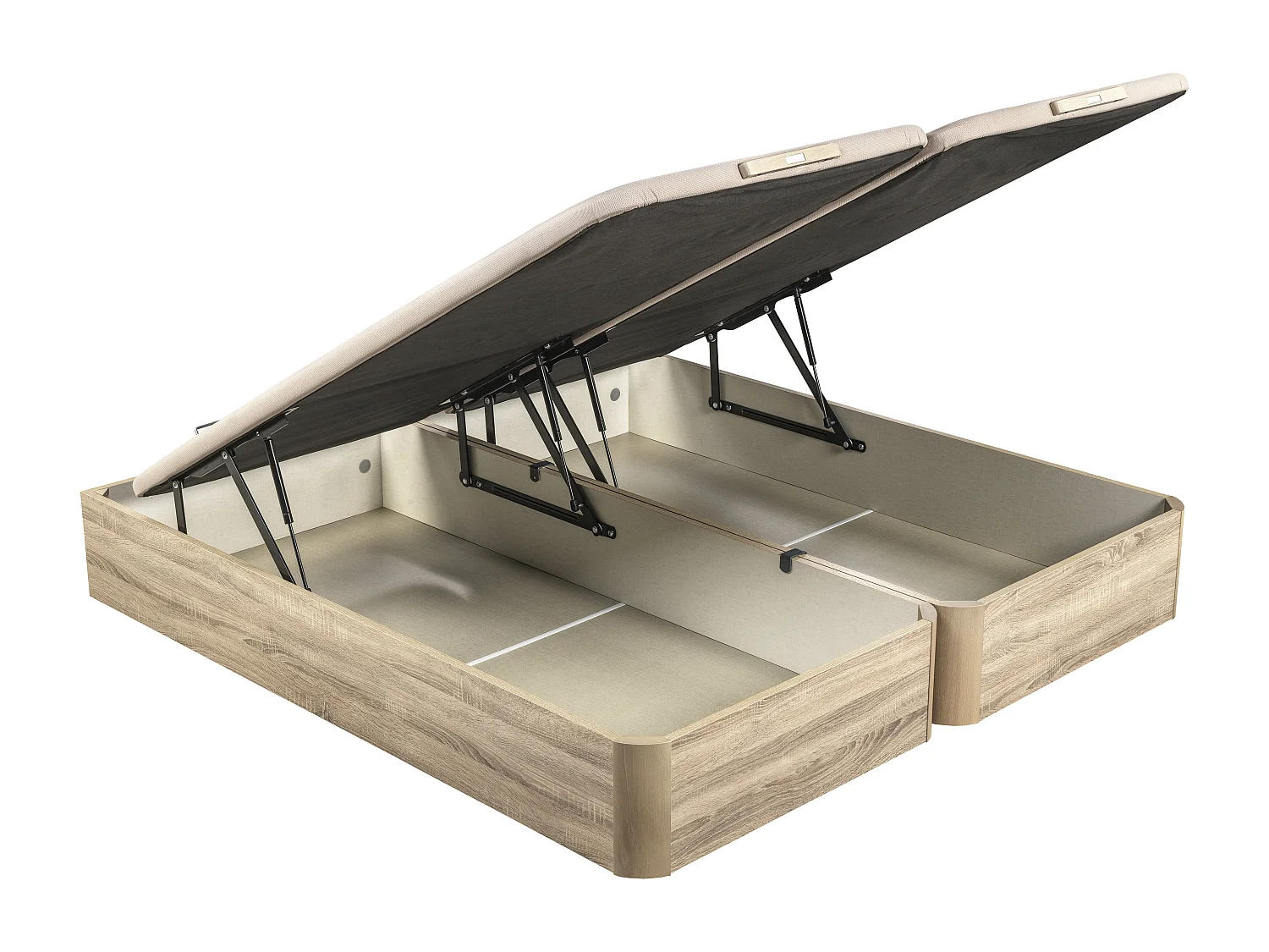 Pack Colchão pocket de 32cm, Sommier Articulado PIKOLIN com arrumação natural, 2 travesseiros. GRÁTIS: Entrega, montagem e remoção do antigo | 150 x 200 cm