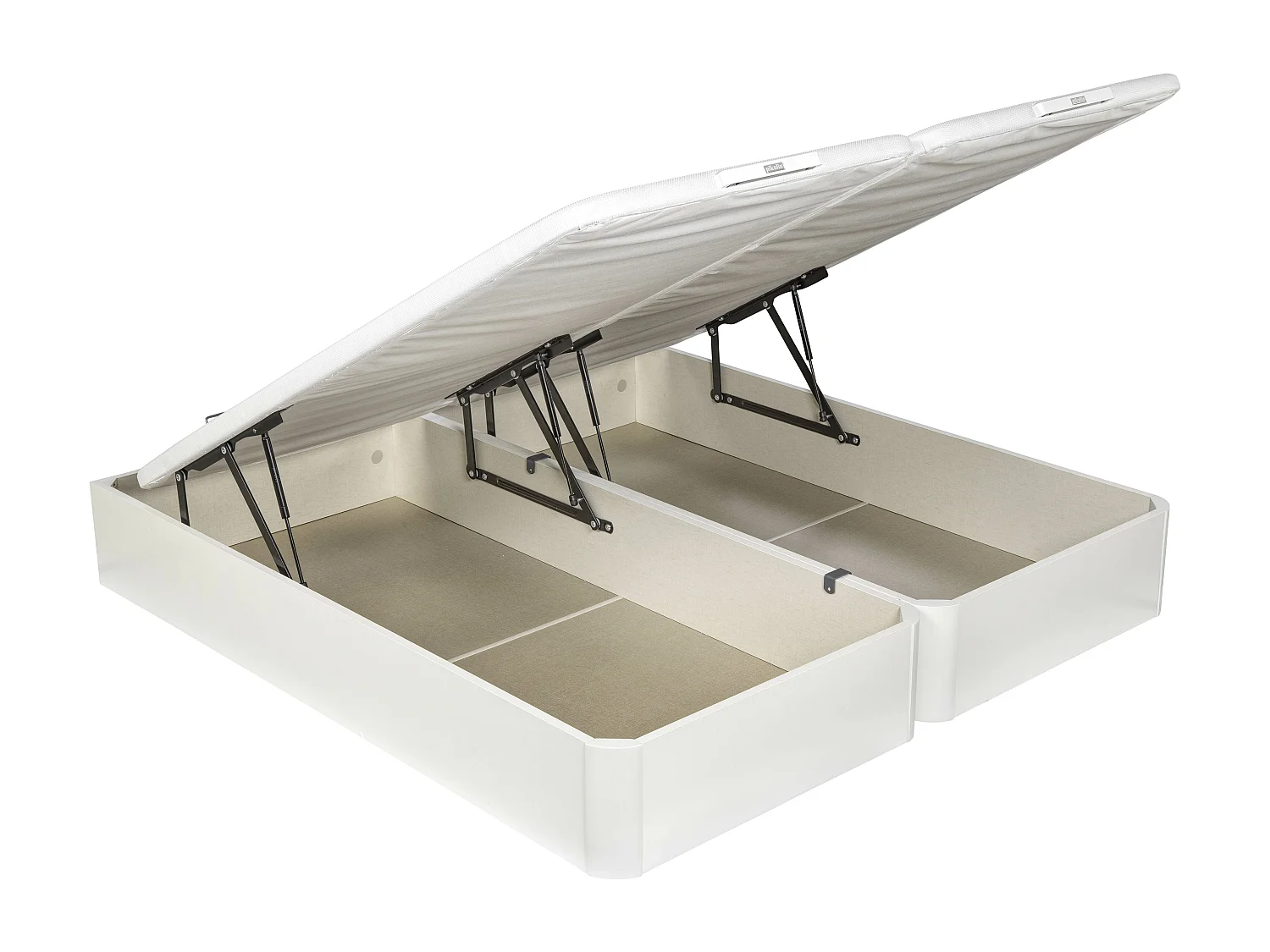 Pack Colchão pocket 32cm, Sommier Articulado PIKOLIN com arrumação branco, 2 almofadas. GRÁTIS: Entrega, montagem e remoção do antigo | 150 x 200 cm