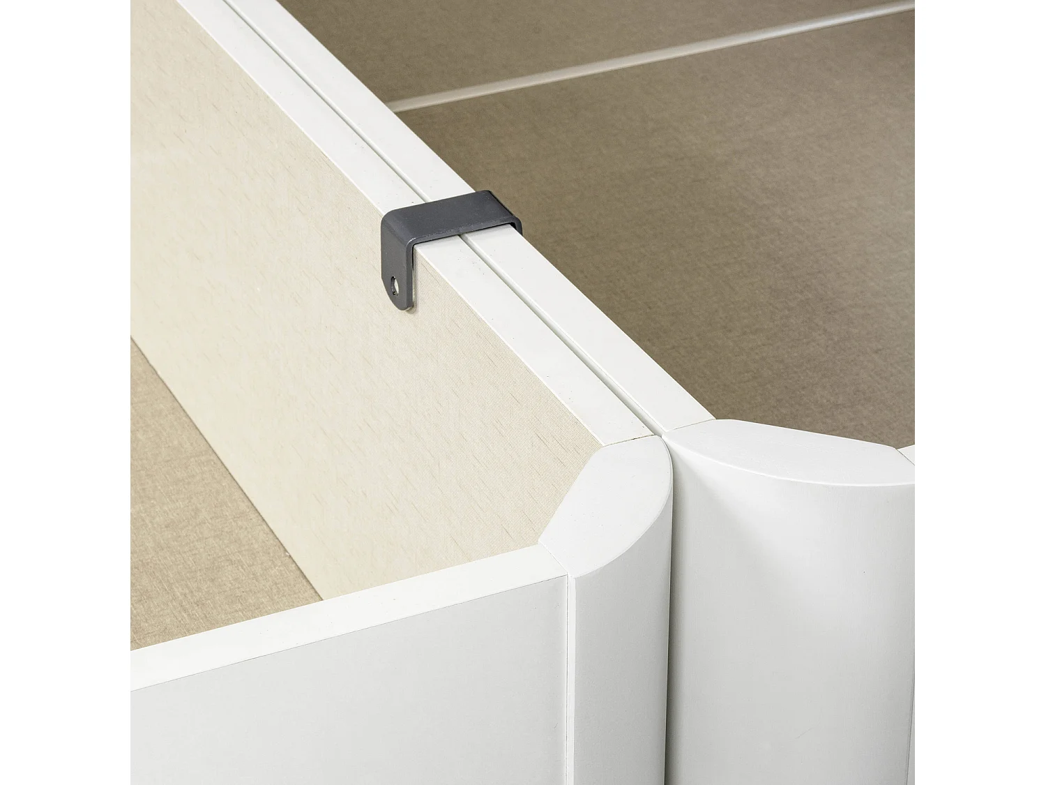 Pack colchón y canapé de 150 x 200 cm de muelles ensacados de 59 cm - PACK WOW BLANCO de PIKOLIN
