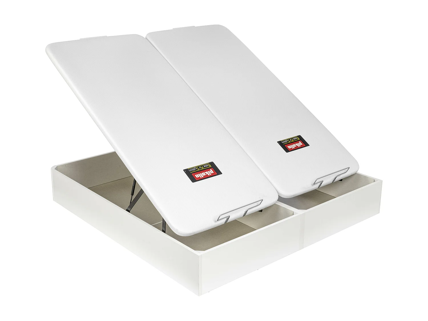 Colchón muelles Normablock 31cm, canapé abatible y almohadas 150x200