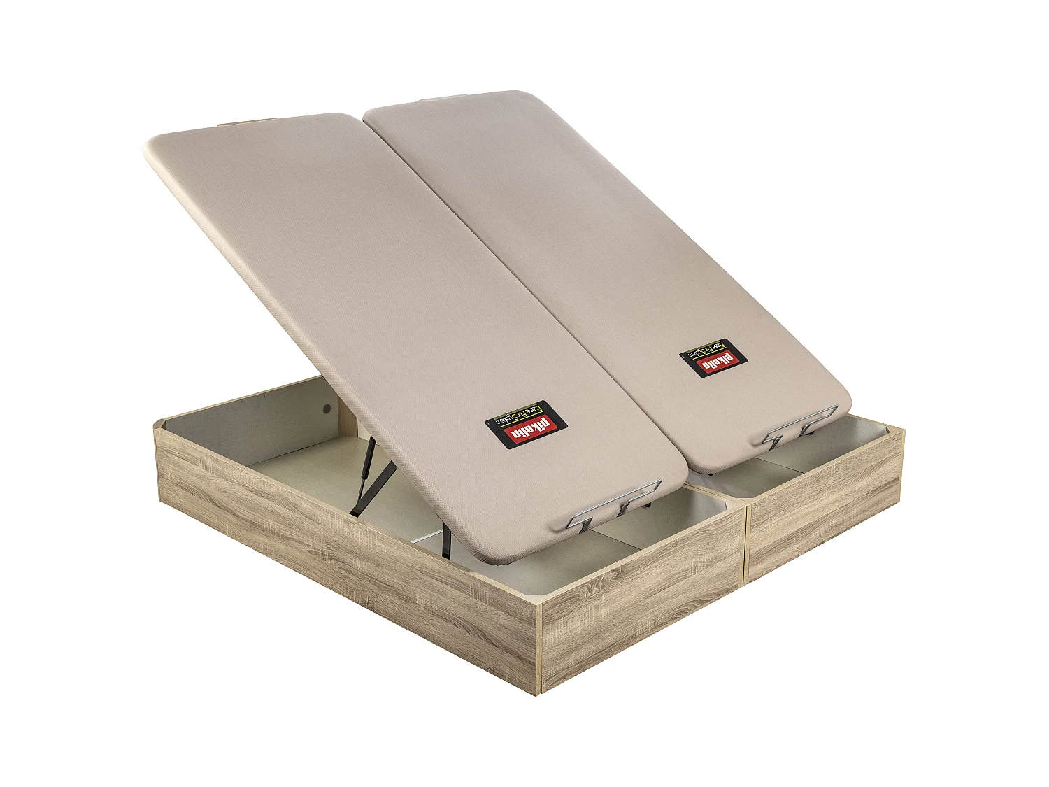 Colchón muelles Normablock 31cm, canapé abatible y almohadas 180x200