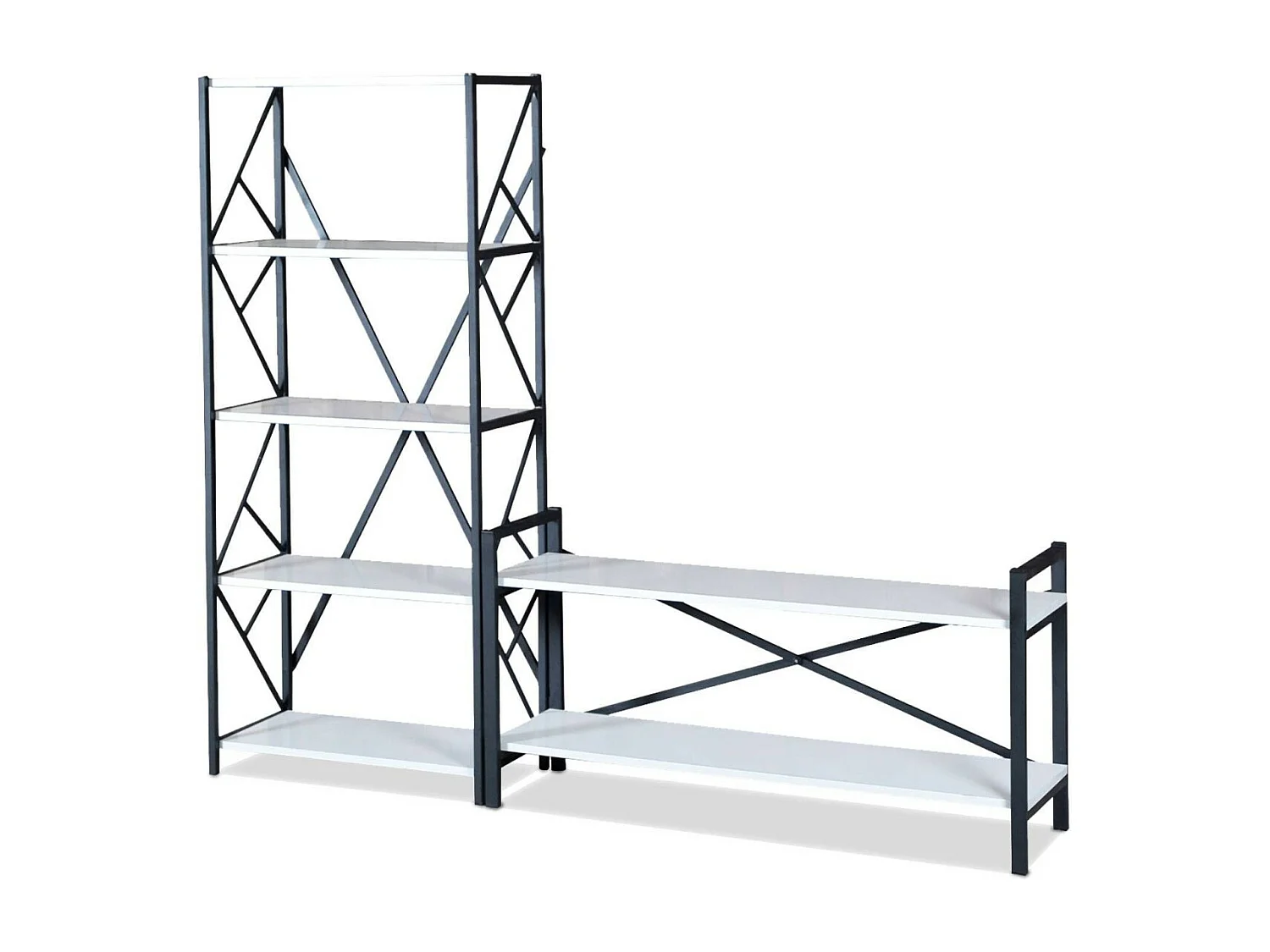 Meuble TV Design "Sicaret" 120cm Blanc Mat