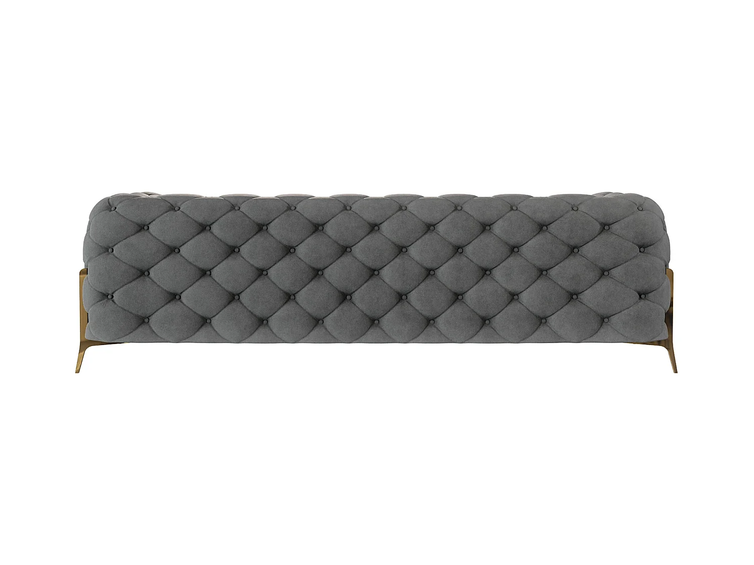 Ulysses 3-Sitzer Chesterfield Sofa mit Goldene Metall Füßen