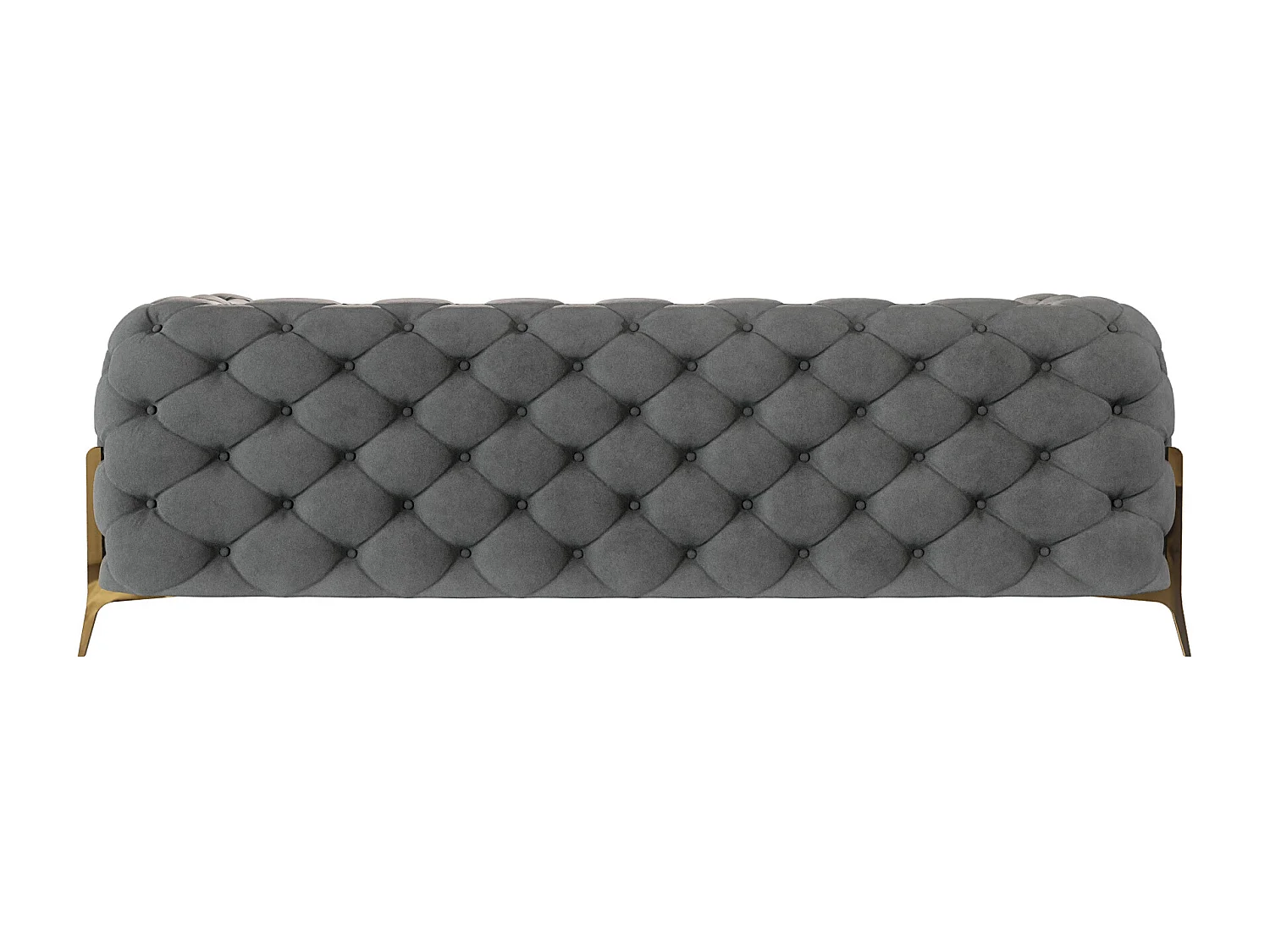 Ulysses 3-Sitzer Chesterfield Sofa mit Goldene Metall Füßen