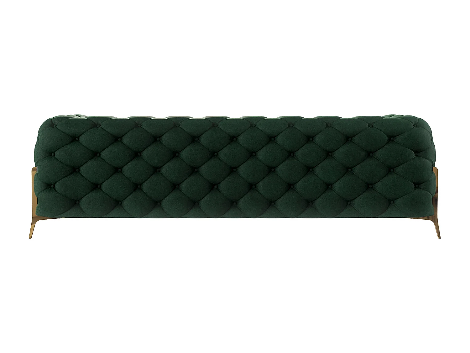 Ulysses 3-Sitzer Chesterfield Sofa mit Goldene Metall Füßen