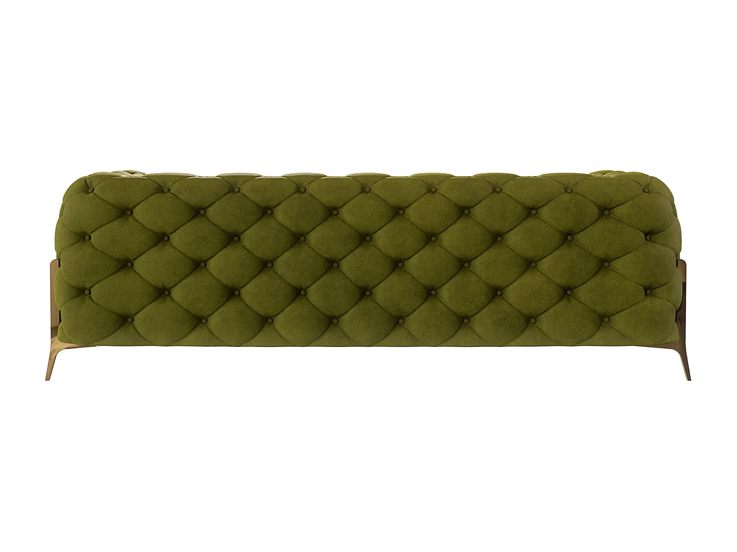 Ulysses 3-Sitzer Chesterfield Sofa mit Goldene Metall Füßen