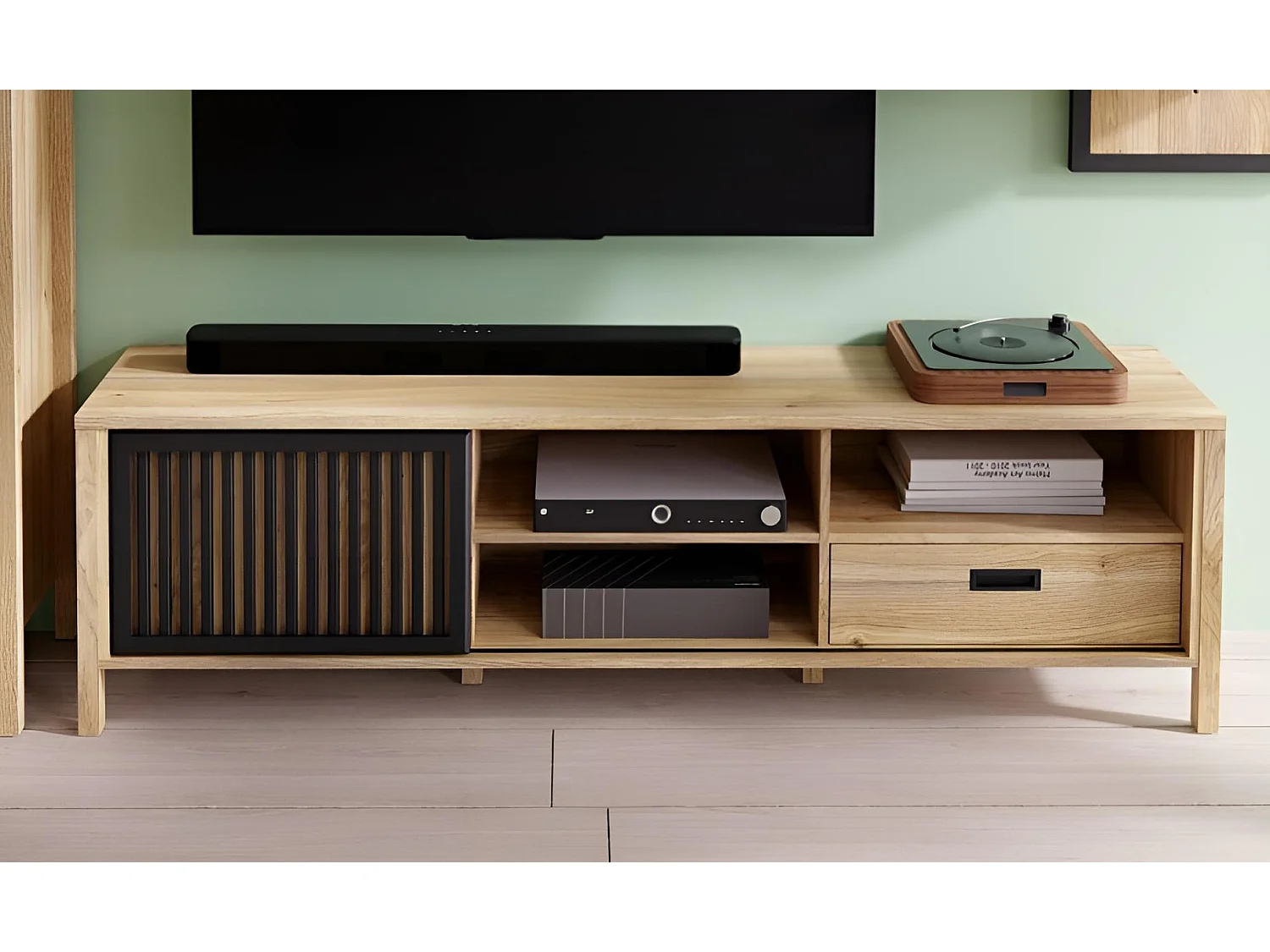 Banc TV Jitiana/Marron&Noir