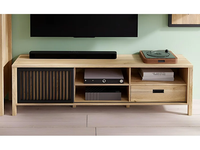 Banc TV Jitiana/Marron&Noir