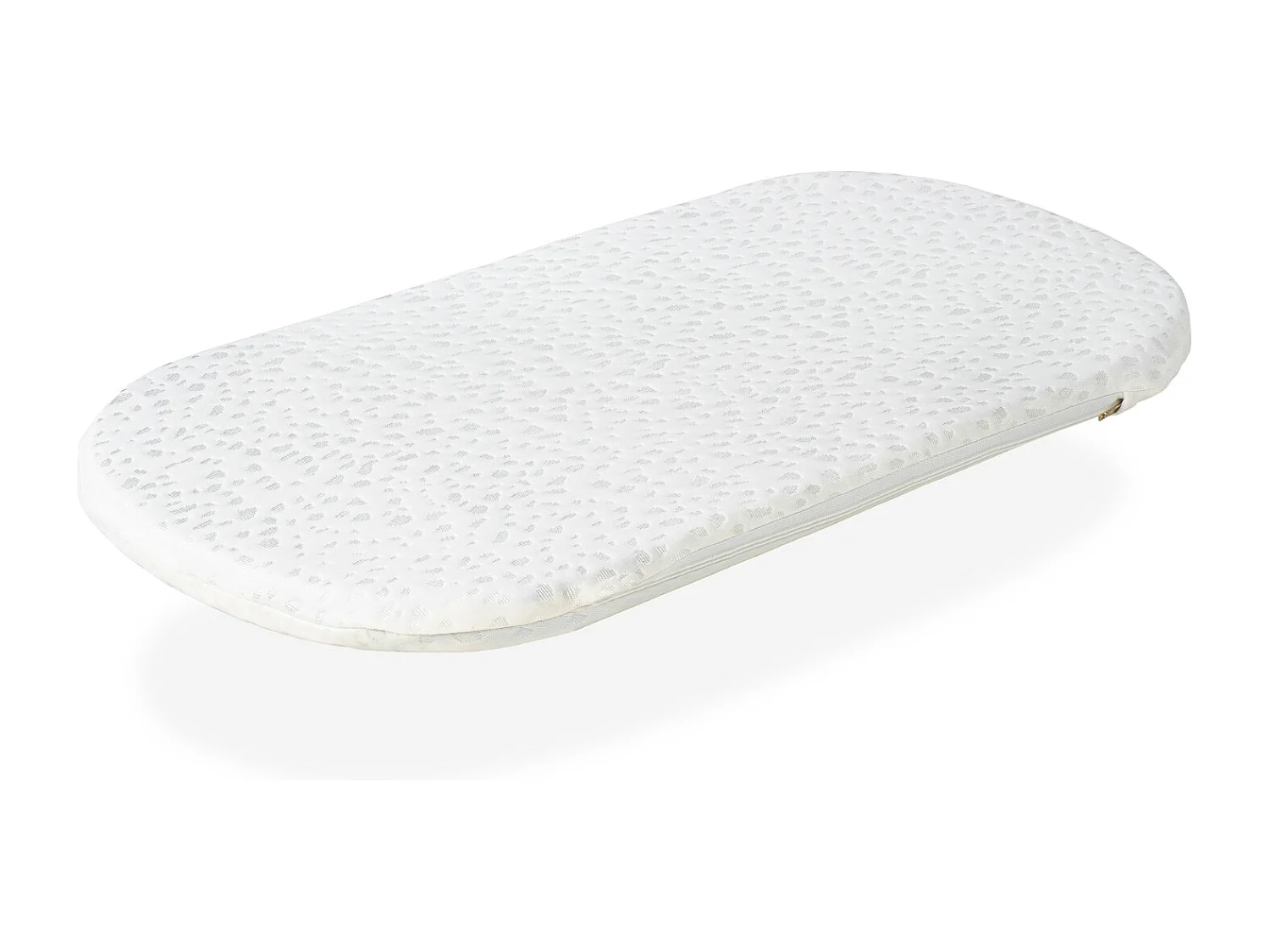 Matelas de Couffin 75x40 Epaisseur 3 CM 2 in 1:Matelas pour Landau,Nacelle,Berceau + protège matrelas- Déhoussable, Noyau en mousse perforée et Respirant