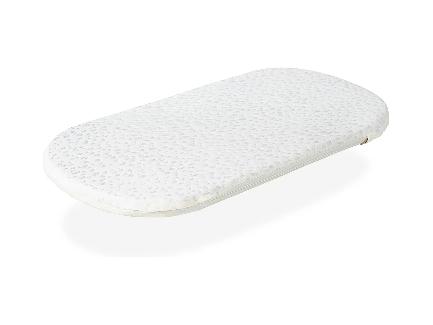 Matelas de Couffin 75x40 Epaisseur 3 CM 2 in 1:Matelas pour Landau,Nacelle,Berceau + protège matrelas- Déhoussable, Noyau en mousse perforée et Respirant