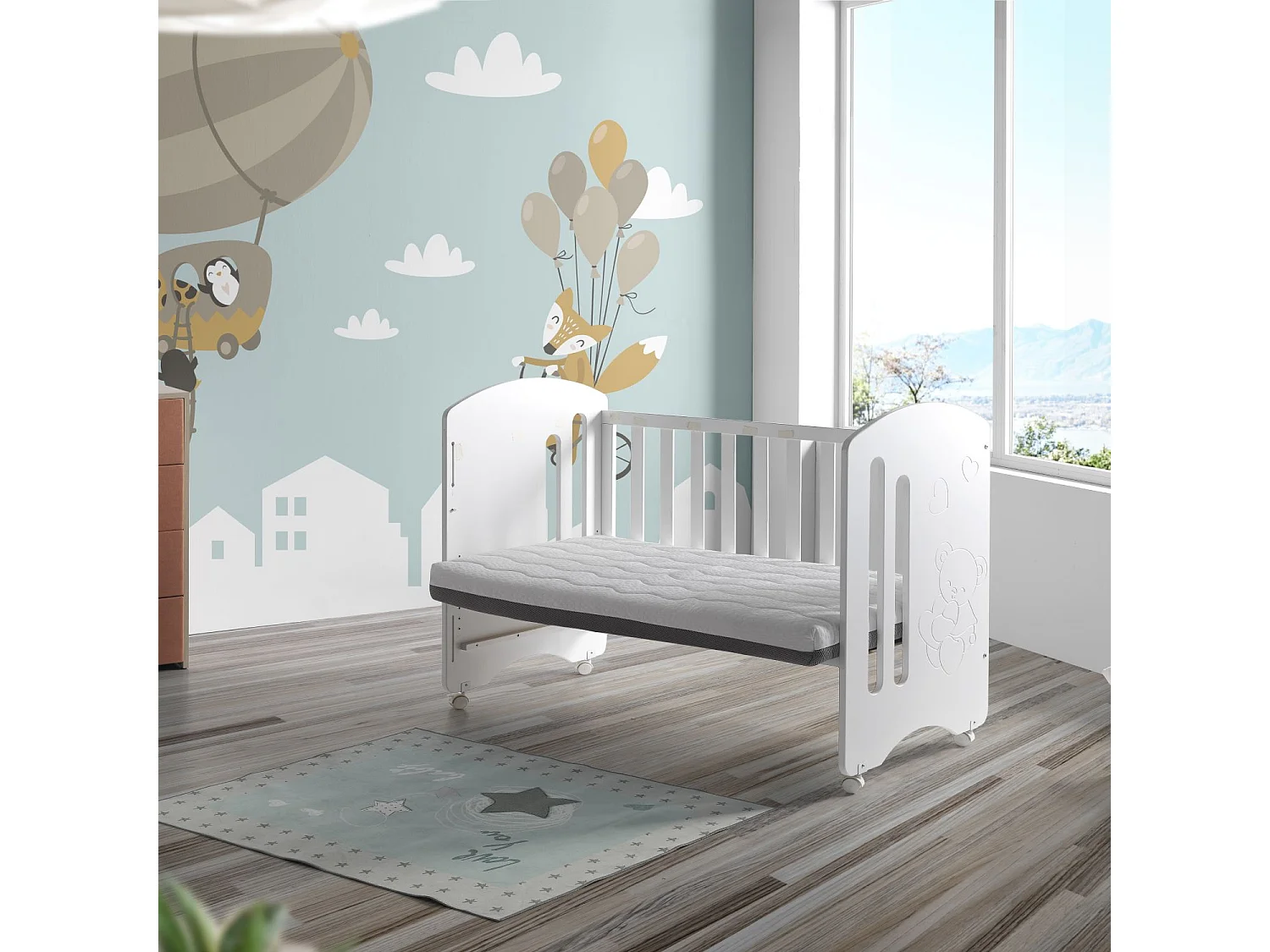 Matelas bebe 60x120 BABY BORN  épaisseur 11 CM mémoire de forme, déhoussable