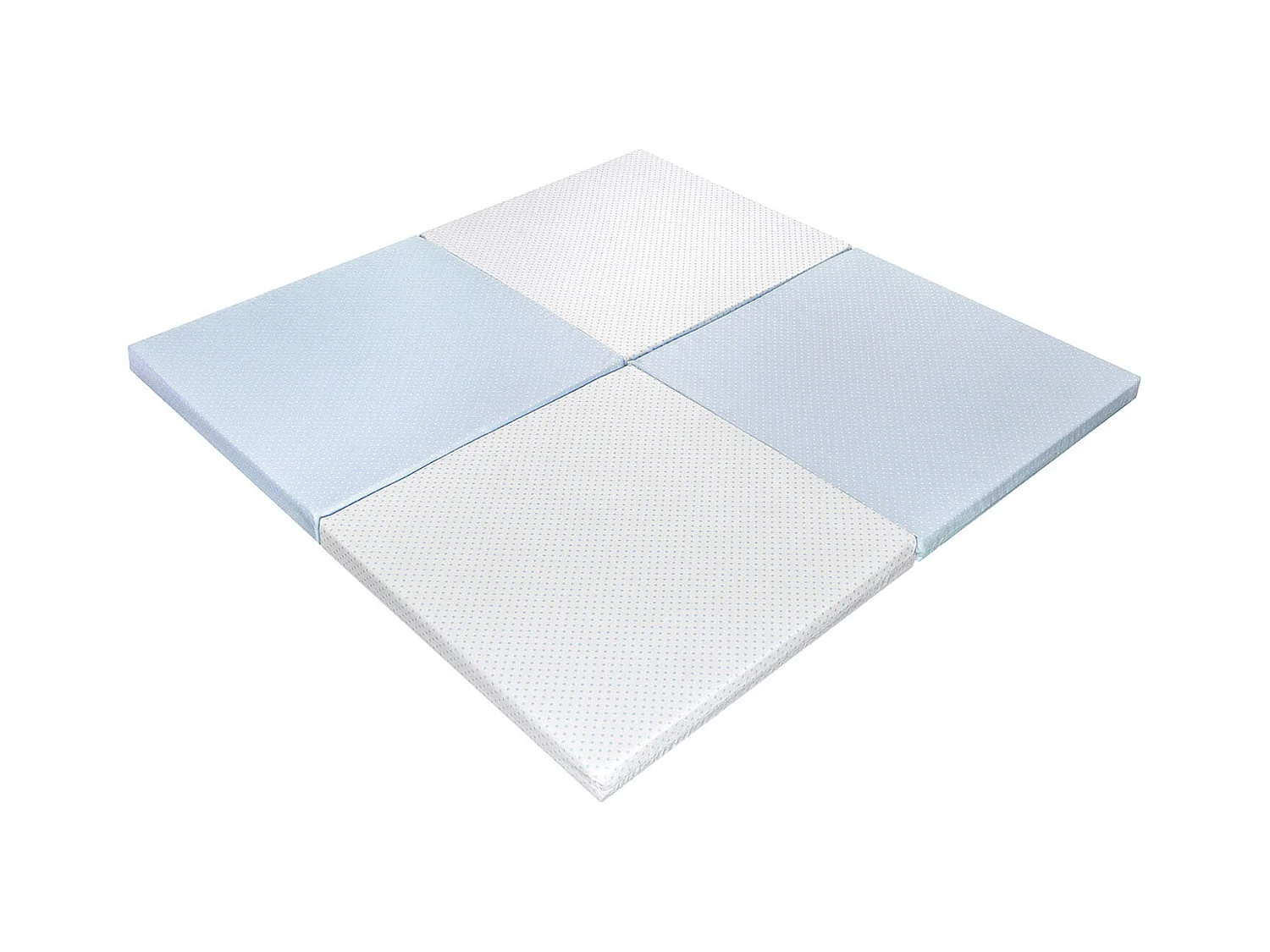 Tapis enfant d'éveil et de jeux BLEU 3-en-1 - Transportable et deshoussable