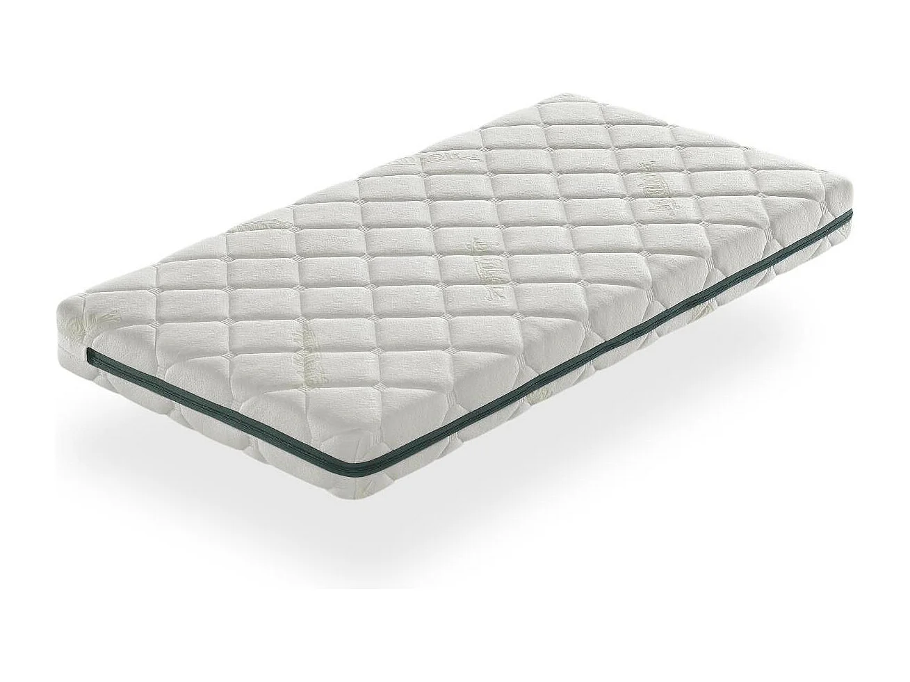 Matelas bébé 67X137 BAMBOU Hauteur 11 CM Adaptable, avec des particules naturelles et Respirant
