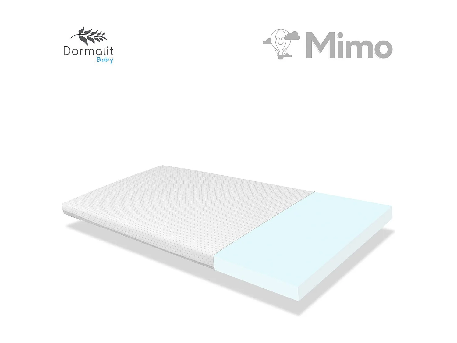 TRAVEL COT Babymatratze 120x60x5 GRAU - Herausnehmbar, waschbar und leicht zu transportieren