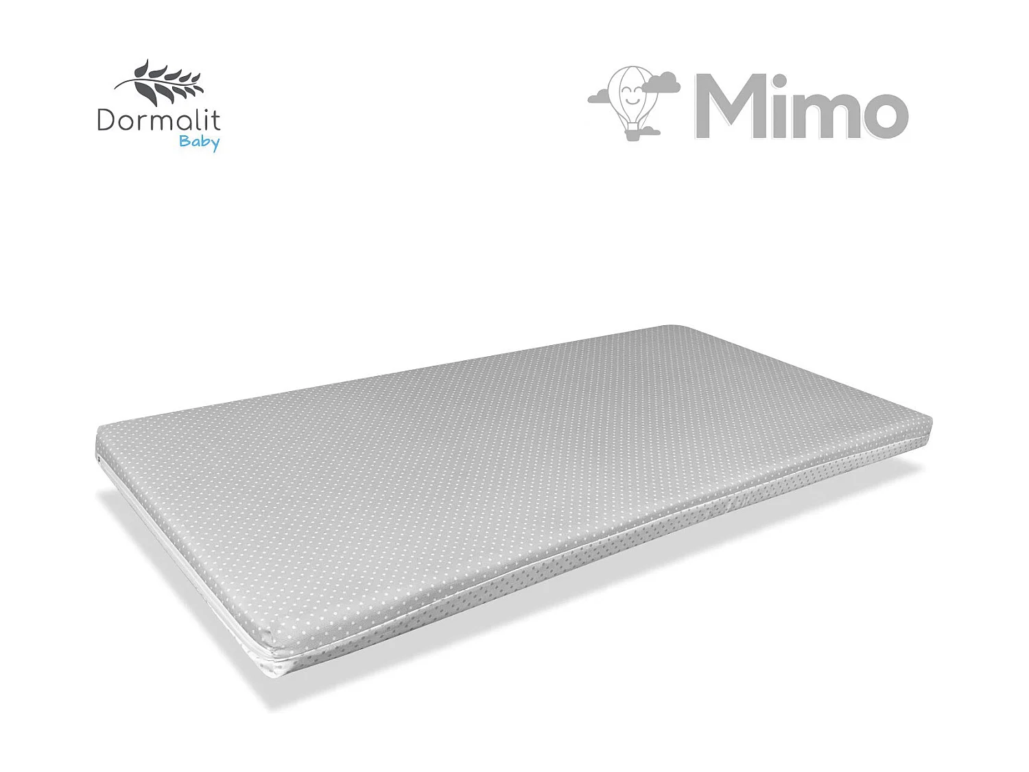 TRAVEL COT Babymatratze 120x60x5 GRAU - Herausnehmbar, waschbar und leicht zu transportieren