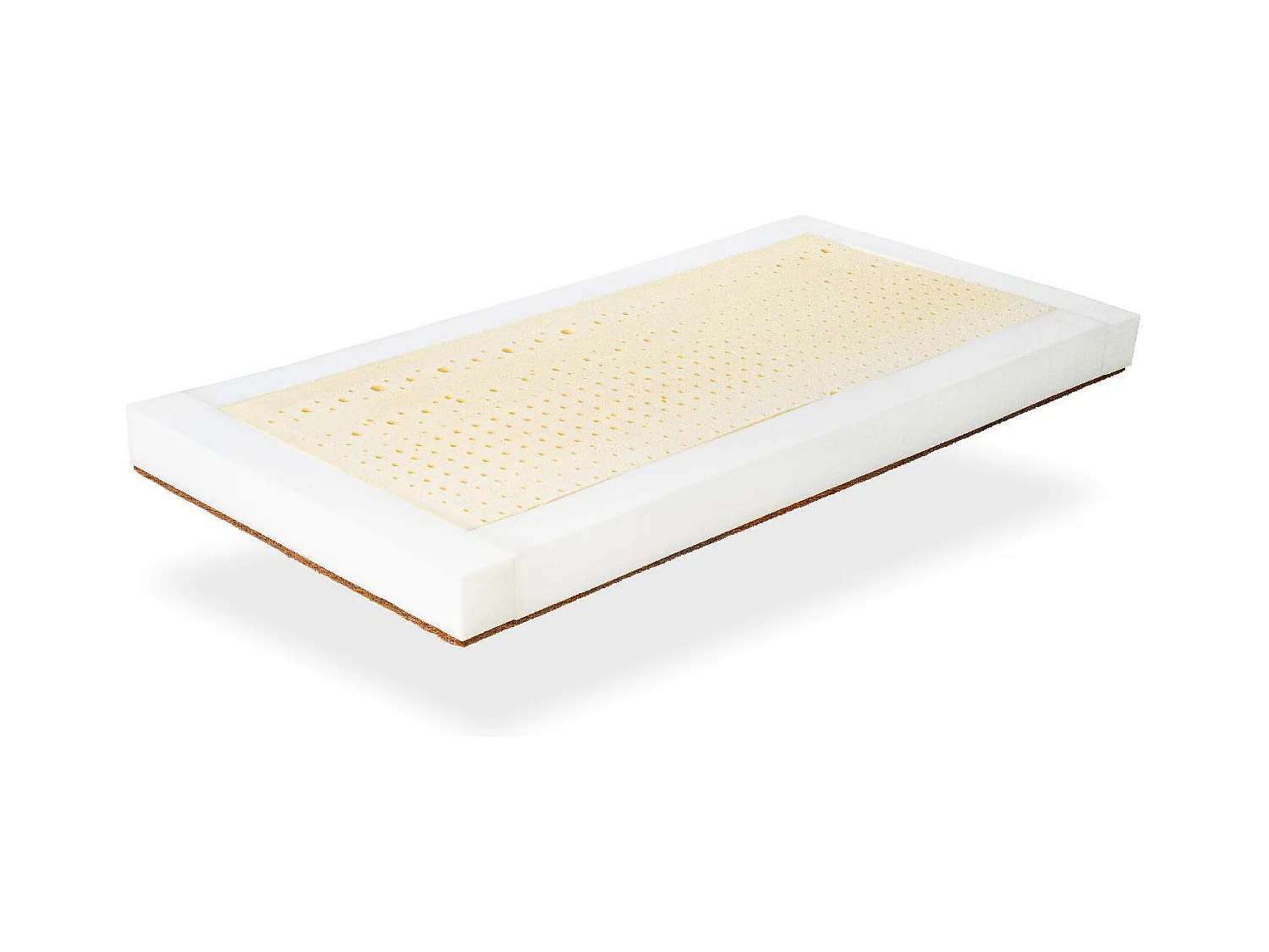 Matelas Latex 57x117  Epaisseur 11 cm, 100% Latex et Coco Naturel,Dehoussable.Tissu organic 100%