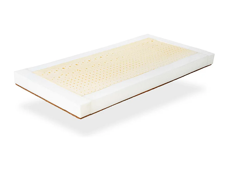 Matelas Latex 70x140  Epaisseur 11 cm, 100% Latex et Coco Naturel,Dehoussable.Tissu organic 100%