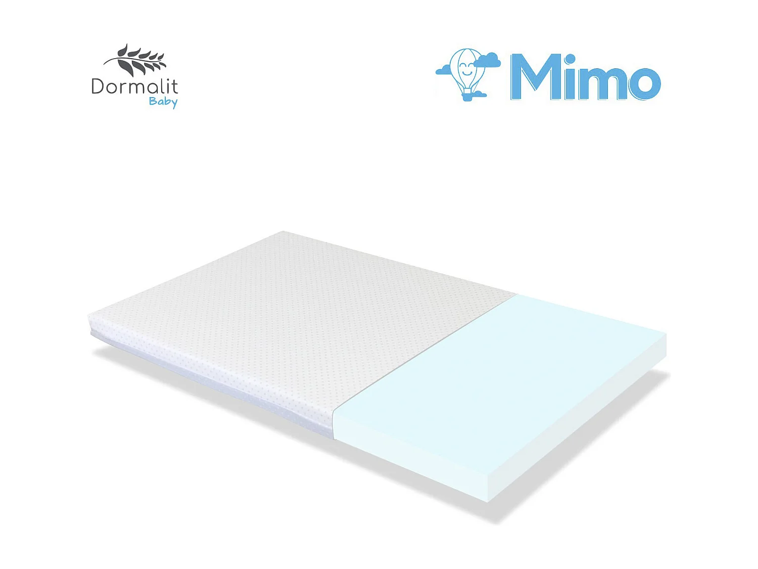 Matelas lit parapluie 120x60x5  BLEU  -  lit de Voyage Déhoussable, lavable et facile à transporter