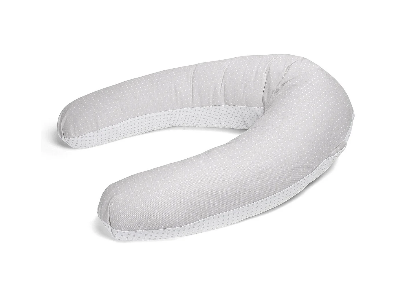 Coussin de maternité et d'allaitement Bebe évolutif  GRIS 160 CM - Déhoussable avec remplissage mircrofibres
