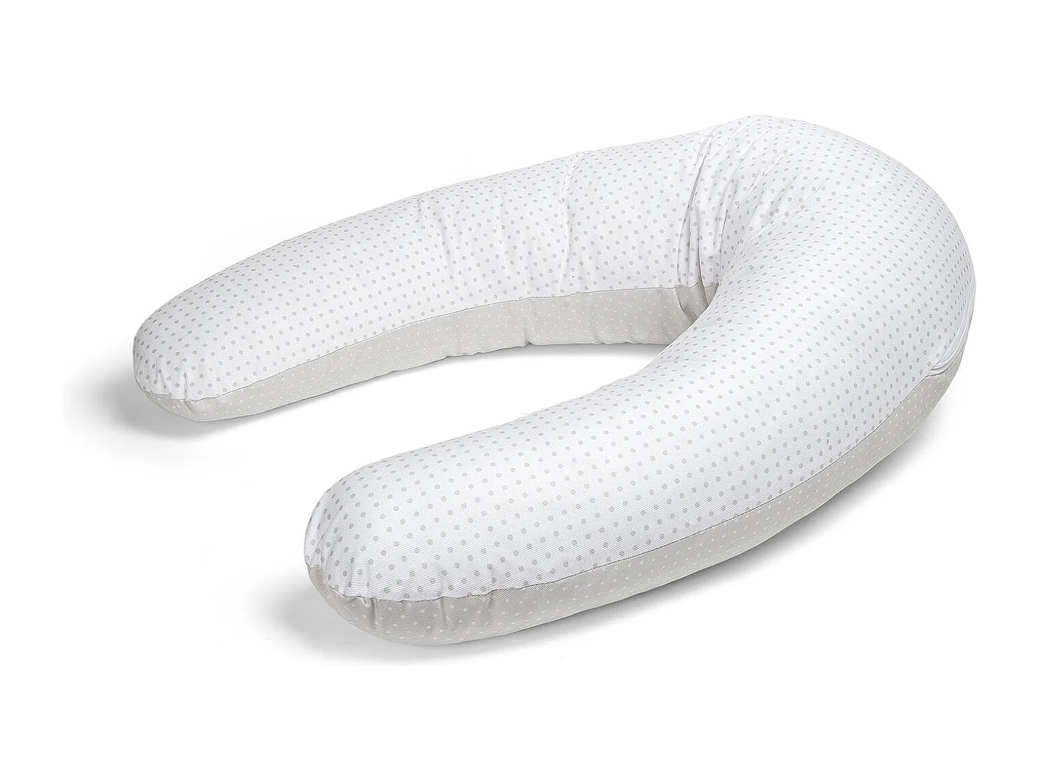 Coussin de maternité et d'allaitement Bebe évolutif  GRIS 160 CM - Déhoussable avec remplissage mircrofibres