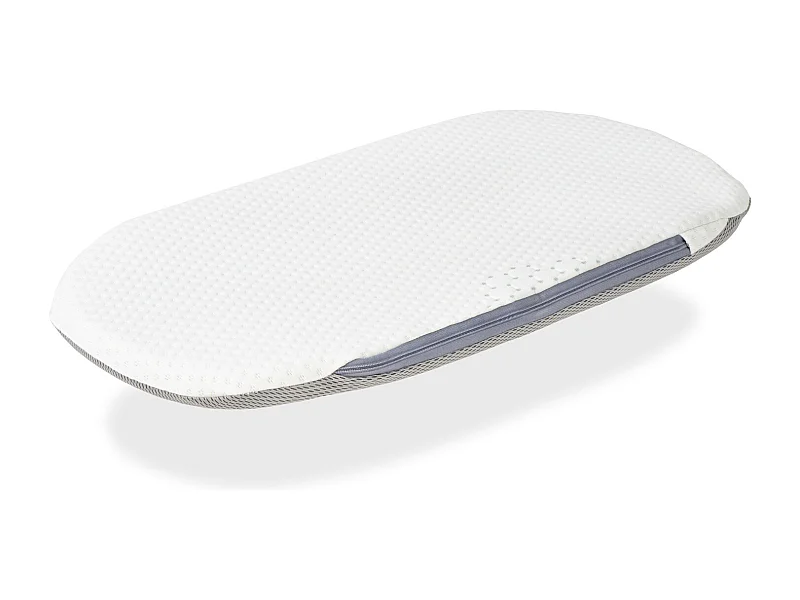 Matelas de Couffin 78x33 Epaisseur 3 CM 2 in 1:Matelas pour Landau,Nacelle,Berceau + protège matrelas- Déhoussable, Noyau en mousse perforée et Respirant