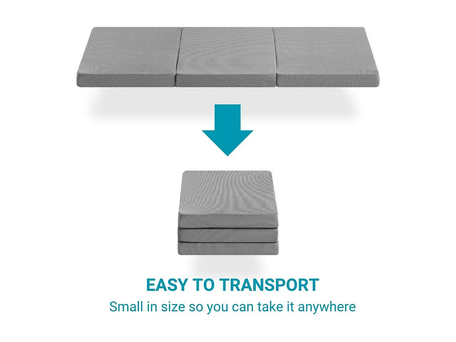 Faltbare Reisebettmatratze 120x60 cm, Schaumstoffmatratze, 5 cm Dicke, faltbar, 3 Stück, Kinderbett-Laufstallmatratze, 3 Stück