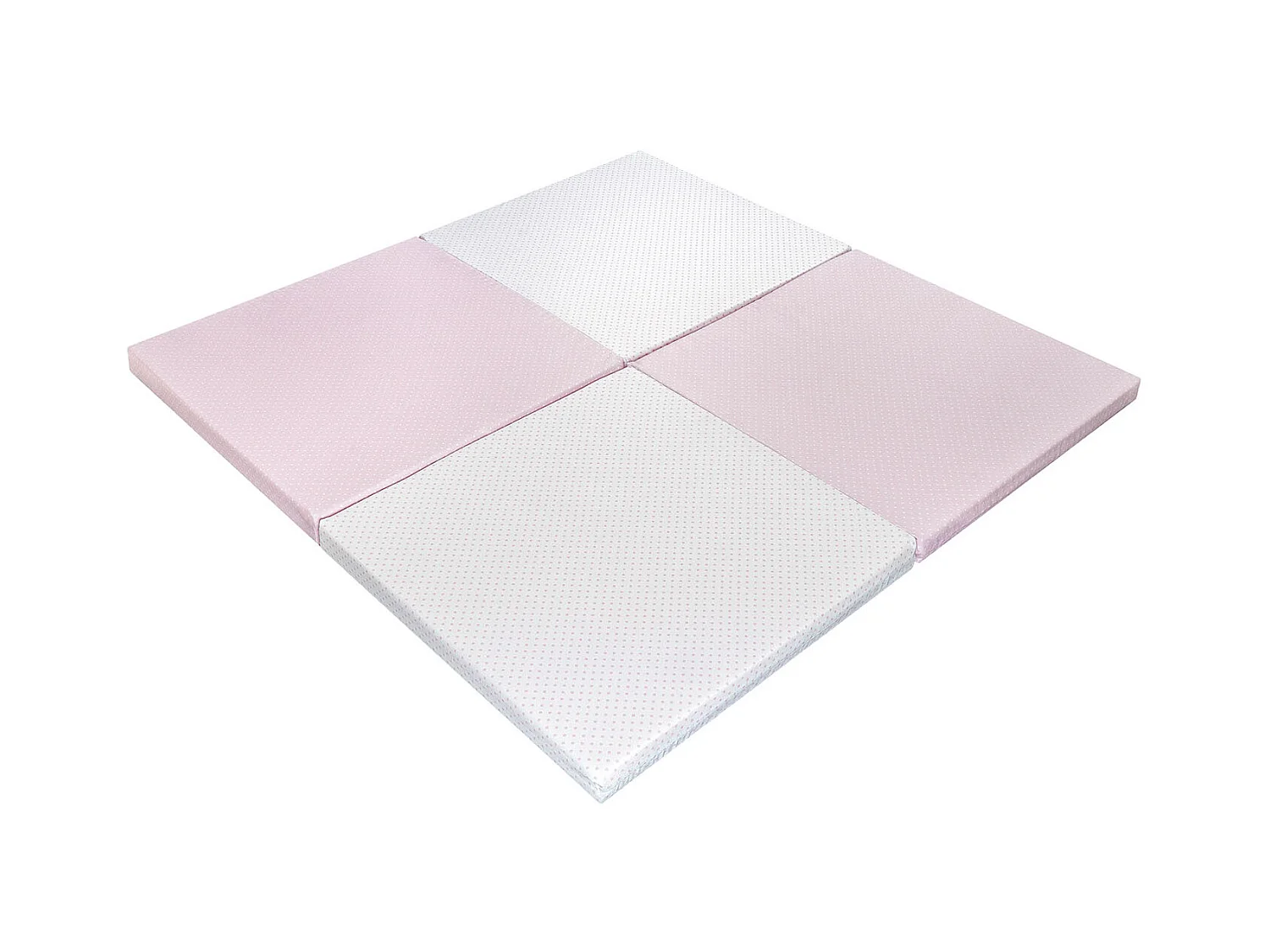 Tapis enfant d'éveil et de jeux ROSE 3-en-1 - Transportable et deshoussable